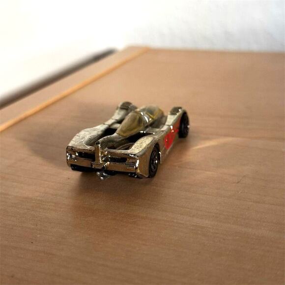 Vintage 90s Hot Wheels 1994 Power Pistons Silver Chrome Diecast Car Vintage 1:64 - Picture 6 of 8